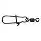 Matt Black Easy Snap + Rolling Swivel Maat: 1+8 (13 st)