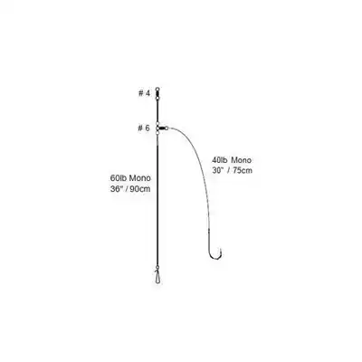 Distance Clip Down Rig Haak: 1/0