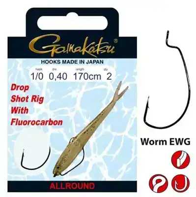 Dropshot Rig Worm EWG Haak: 2 - 0,31 mm - 170 cm