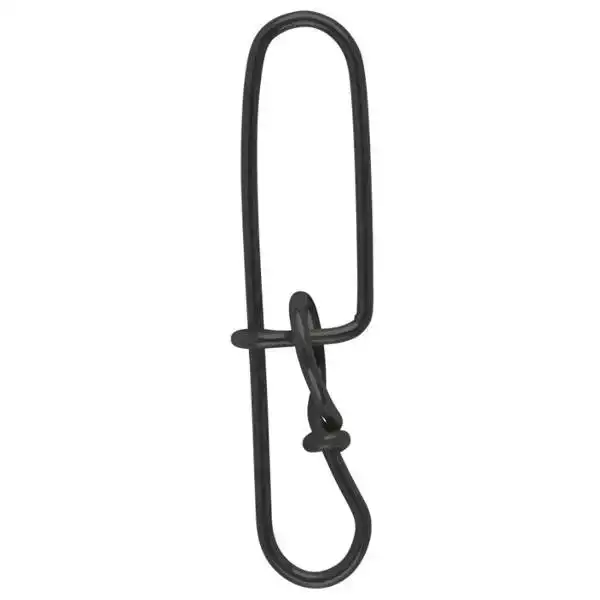 Matt Black Double Insurance Lock Snap Maat: 3 - 40 kg (9 st)