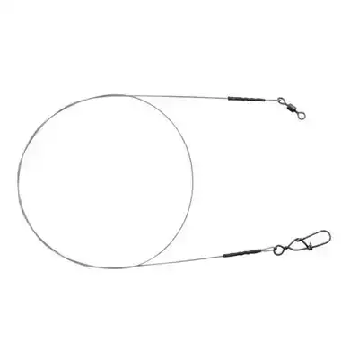 Matt Black Leader 7x7 Wire 11 lb - 30 cm