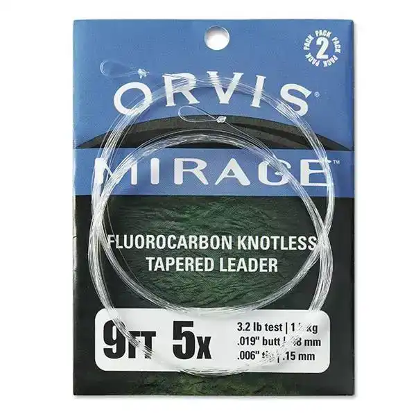Mirage Fluorocarbon Knotless Tapered Leader 6 X - 0,13 - 0,43 mm