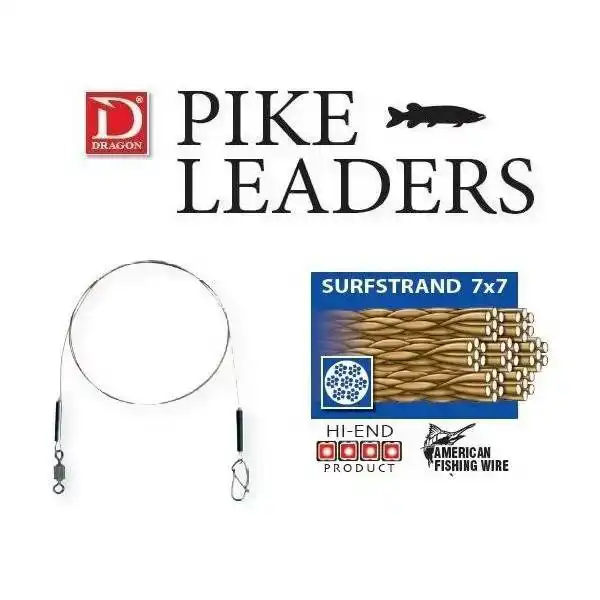 Classic Surfstrand Pike Leader 7x7 6 kg - 15 cm