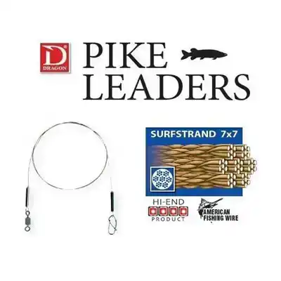 Classic Surfstrand Pike Leader 7x7 6 kg - 15 cm