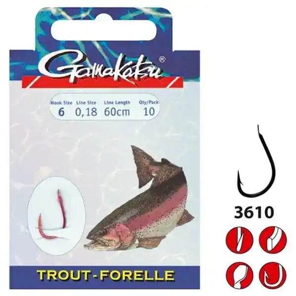 Trout 3610 Nikkel # 10 - 0,18 mm - 200 cm