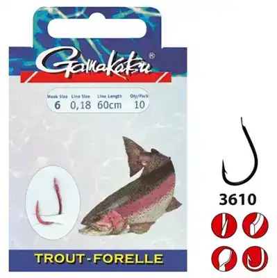Trout 3610 Nikkel # 10 - 0,18 mm - 200 cm