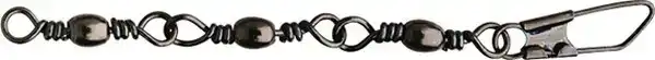 3 Jointed Barrel Swivel + Safety Snap Maat: 14