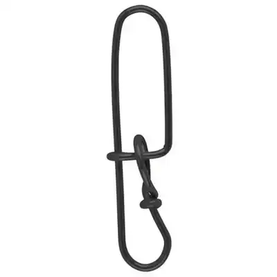 Matt Black Double Insurance Lock Snap Maat: 2 - 28 kg (10 st)