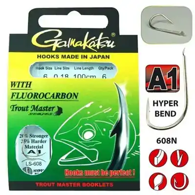 Trout Master Fluorocarbon 608 N # 8 - 0,16 mm - 200 cm