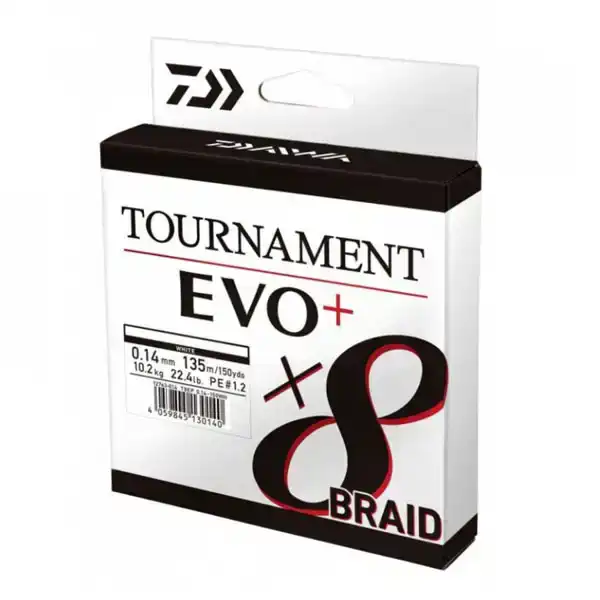 Tournament 8 Braid Evo Dark Green - 0,16 mm - 12,2 kg - 135 m