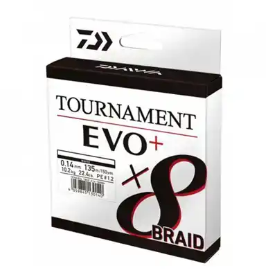 Tournament 8 Braid Evo Dark Green - 0,14 mm - 10,2 kg - 135 m