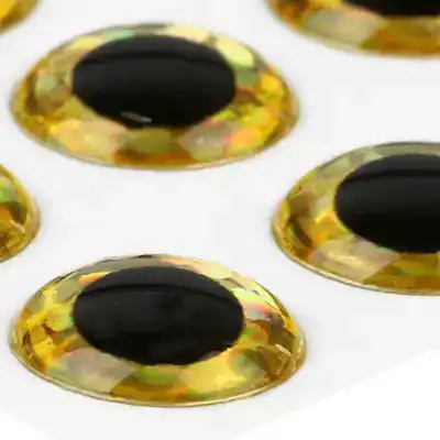 3D Epoxy Eyes Holo 4 mm - Holographic blue