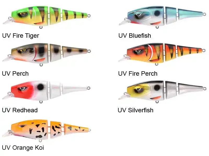 Pike Fighter Triple Jointed UV Blue Fish