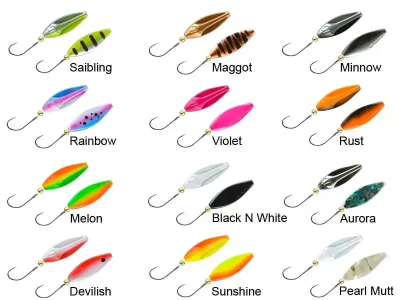 Trout Master Incy Inline Spoon 1,5 gram - Rainbow