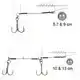 Softbait Spiral Stinger Haak: 1 - 10 gram - 9 cm