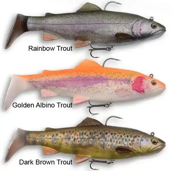 4D Trout Rattle Shad 17 cm - Dark Brown Trout