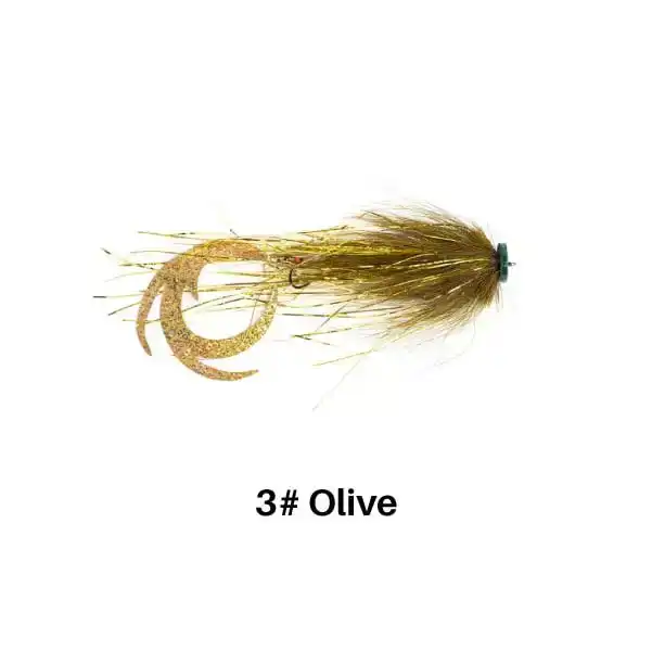 Waterpushing Pike Flies 5# - White